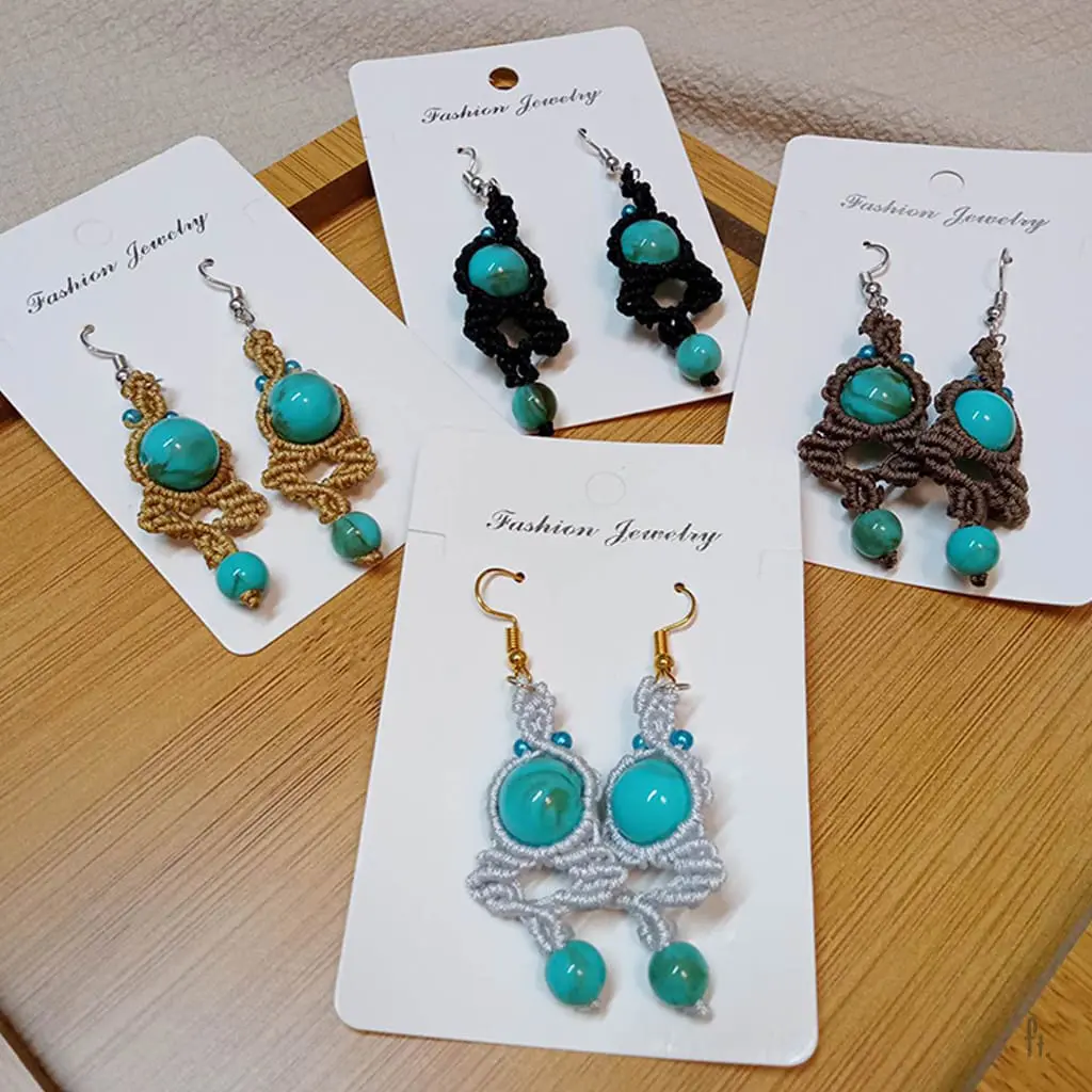 Tail of fairy - Handmade Macrame Earrings