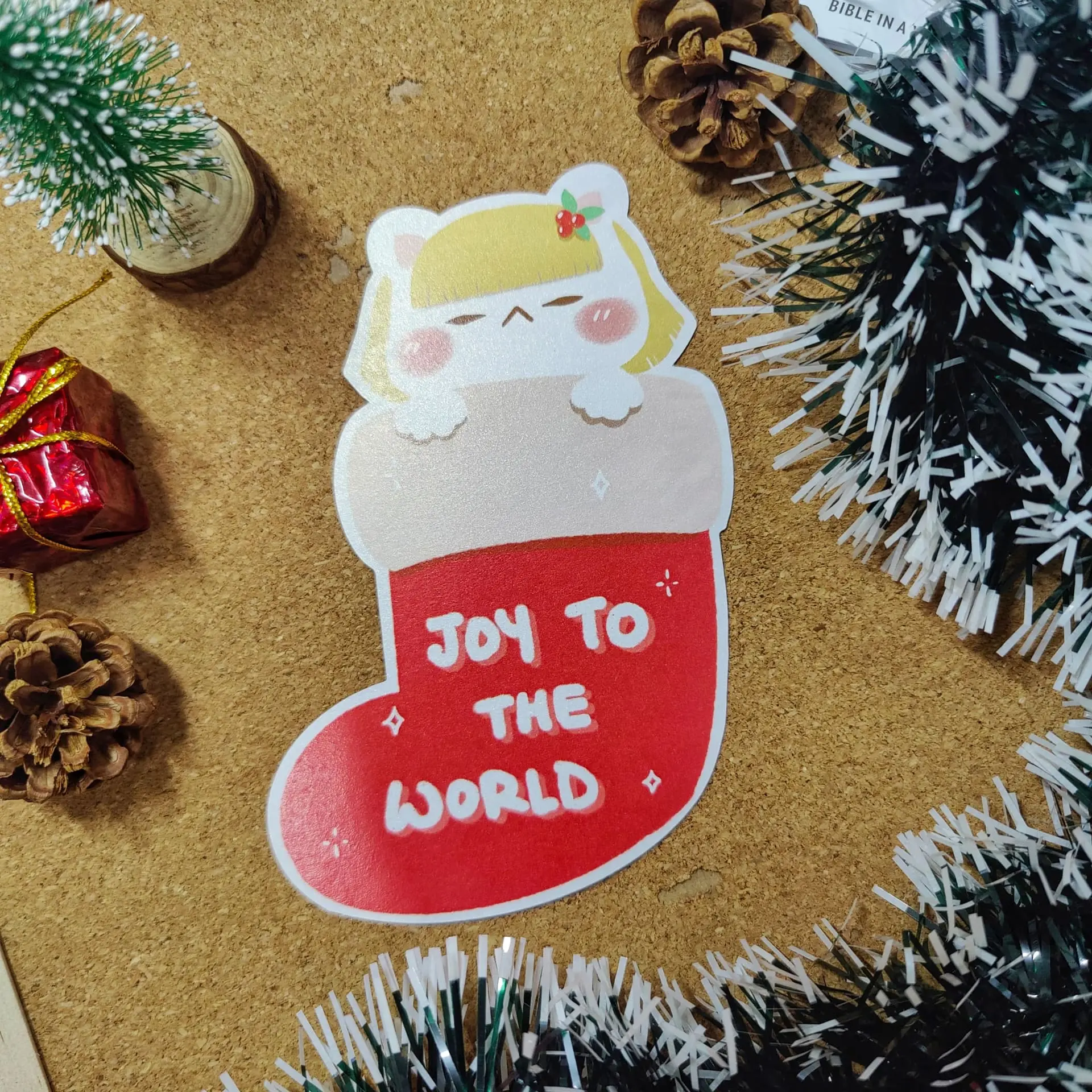 HUMBLEBEE Christmas Card - Joy To The World