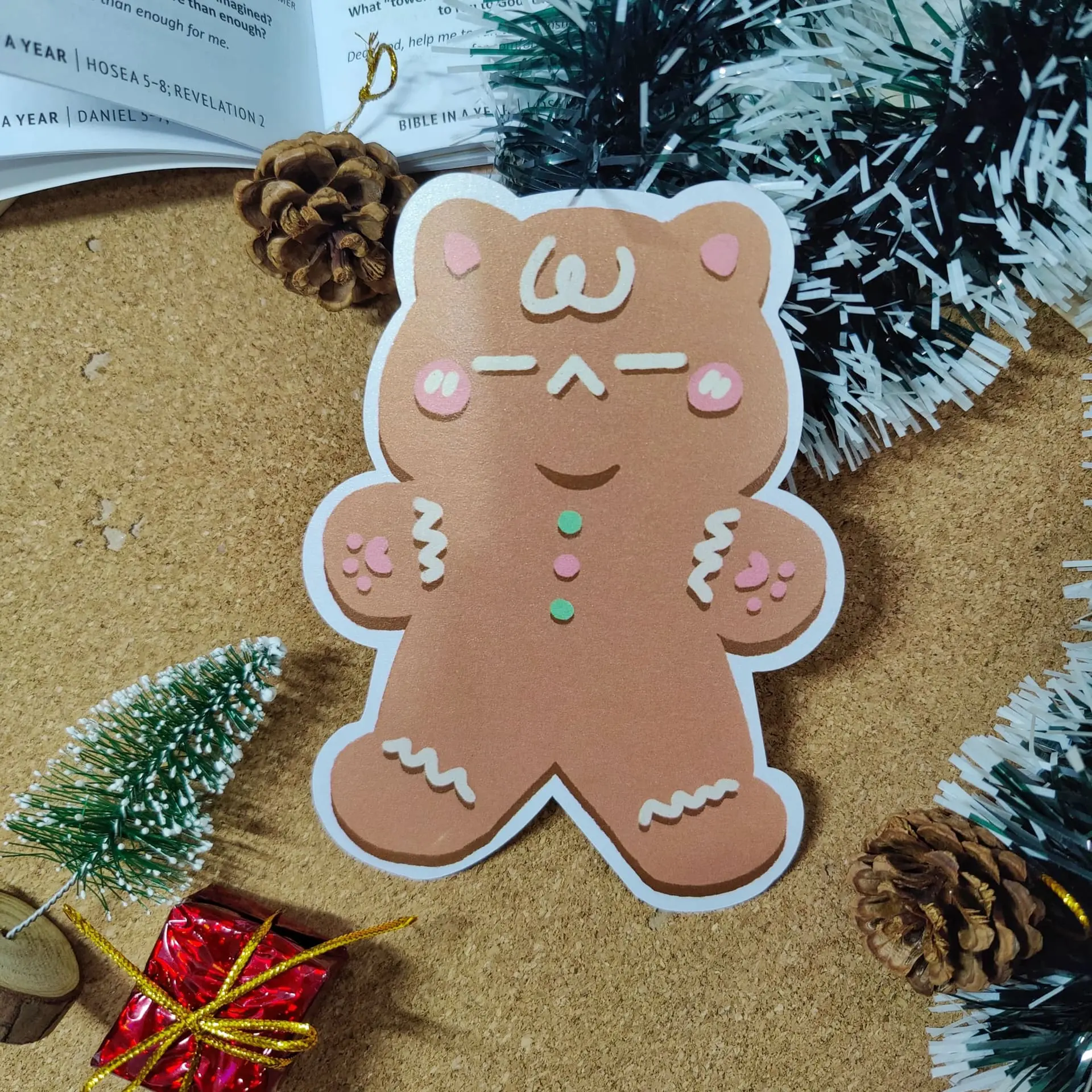 HUMBLEBEE Christmas Card - Ginger Breadcat