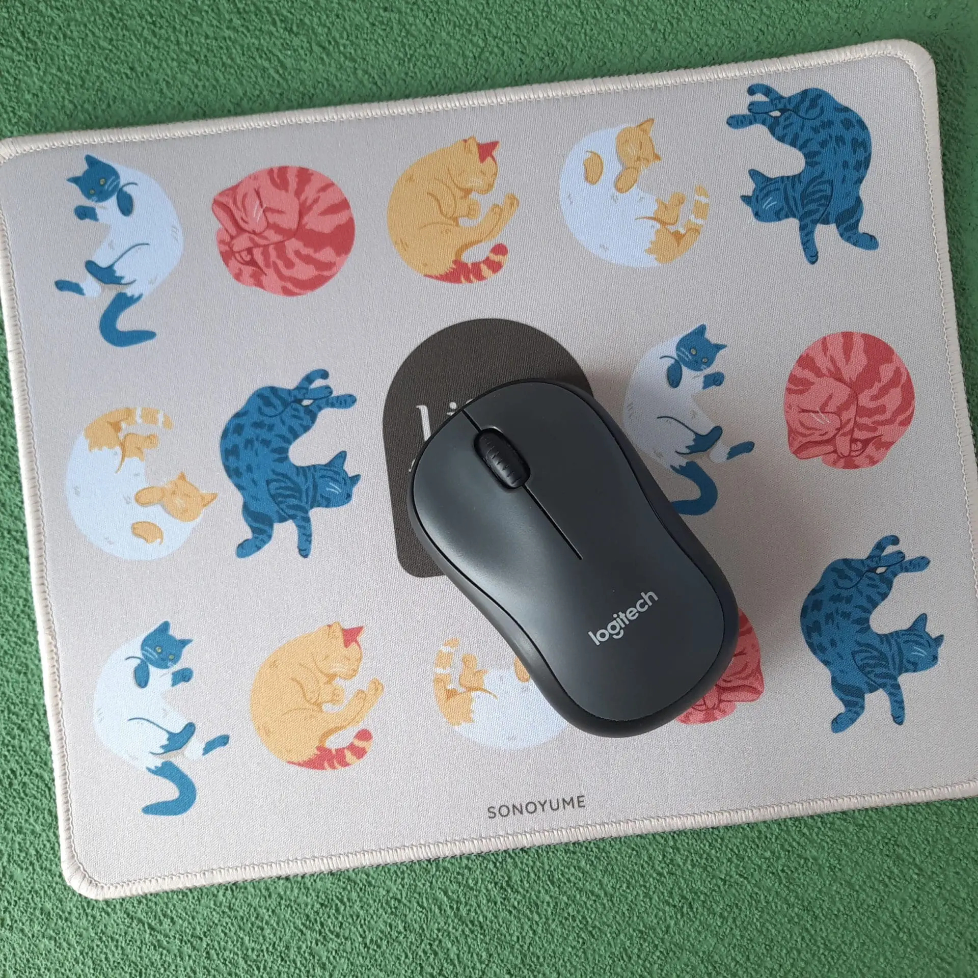 Cute illustrations cats mouse pad | Desk mat | Gaming pad | Non slip