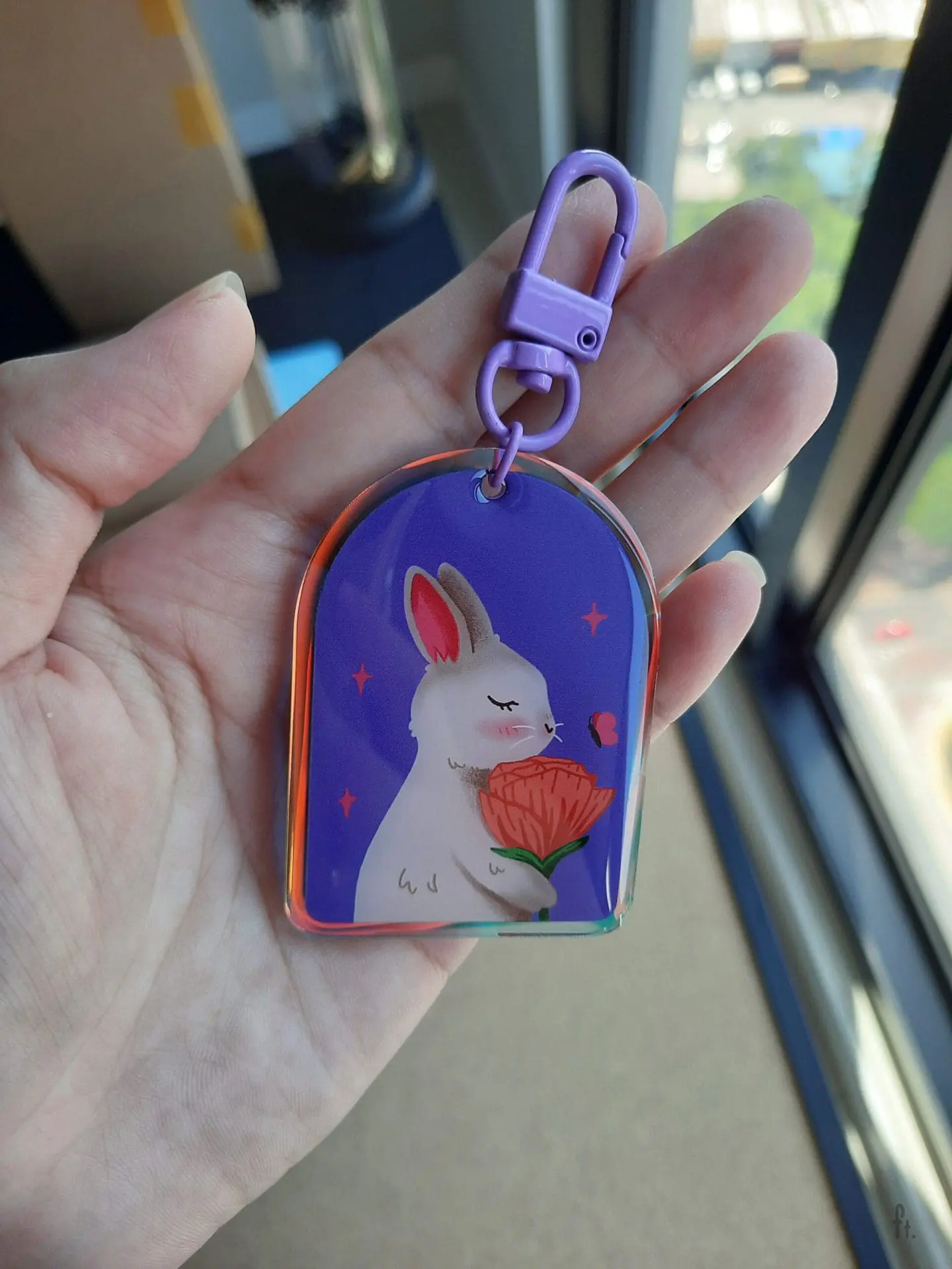 Cute illustration cartoon acrylic key chain