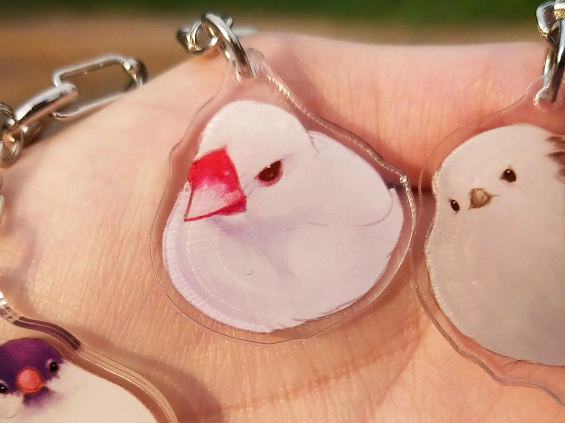 Round Lucky Bird KEY CHAIN