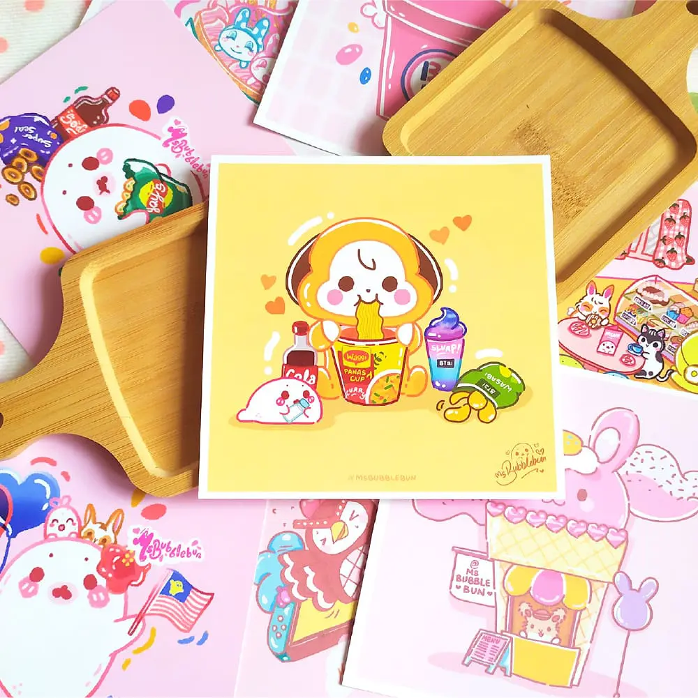 Square Art Print Cards