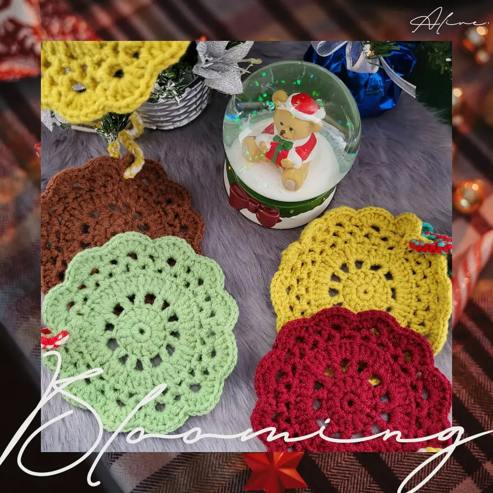 Granny Coaster cum Christmas's Ornaments