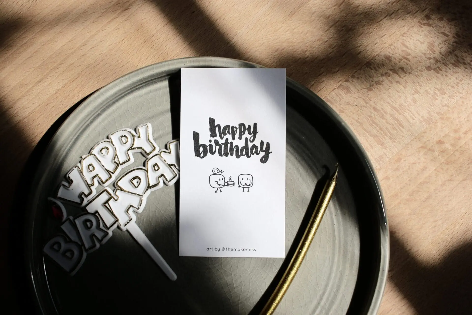 Happy Birthday | Mini Bookmark