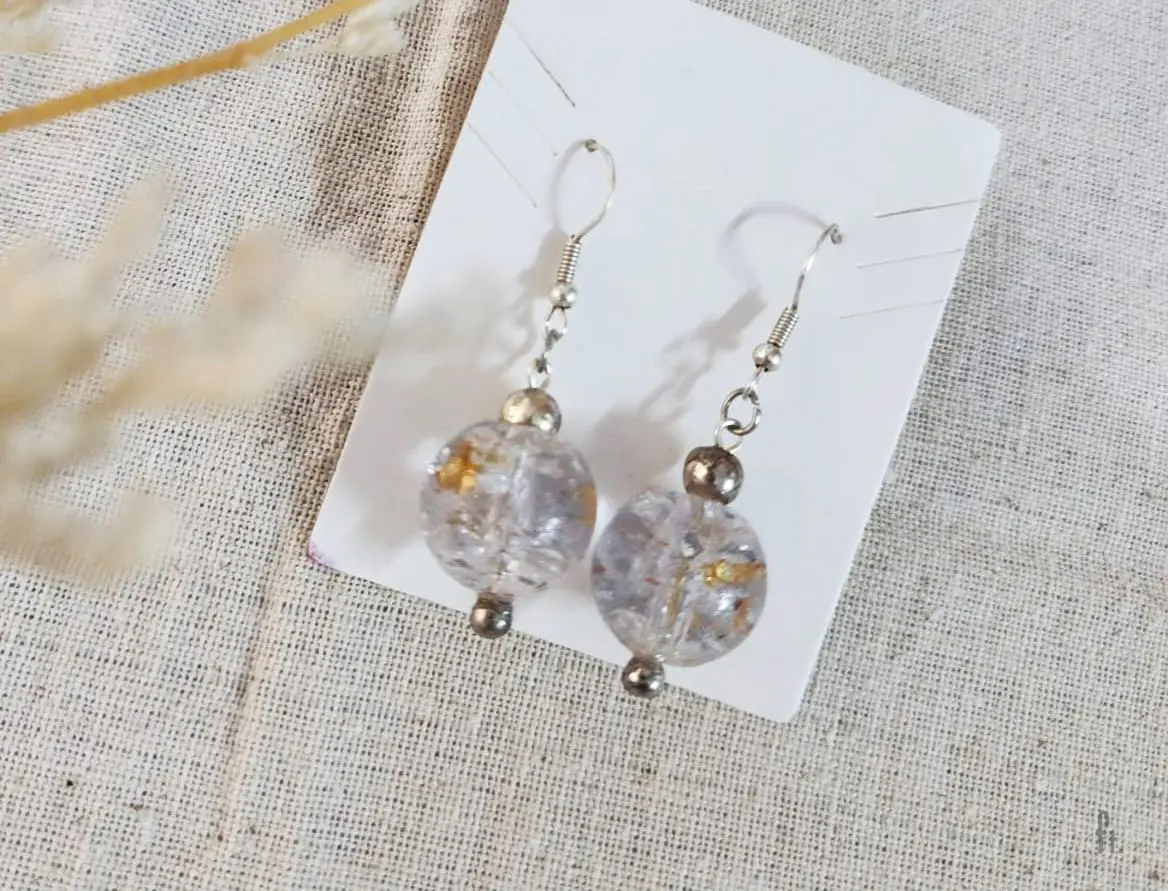 Li'Annette Round Resin Dangling Earring