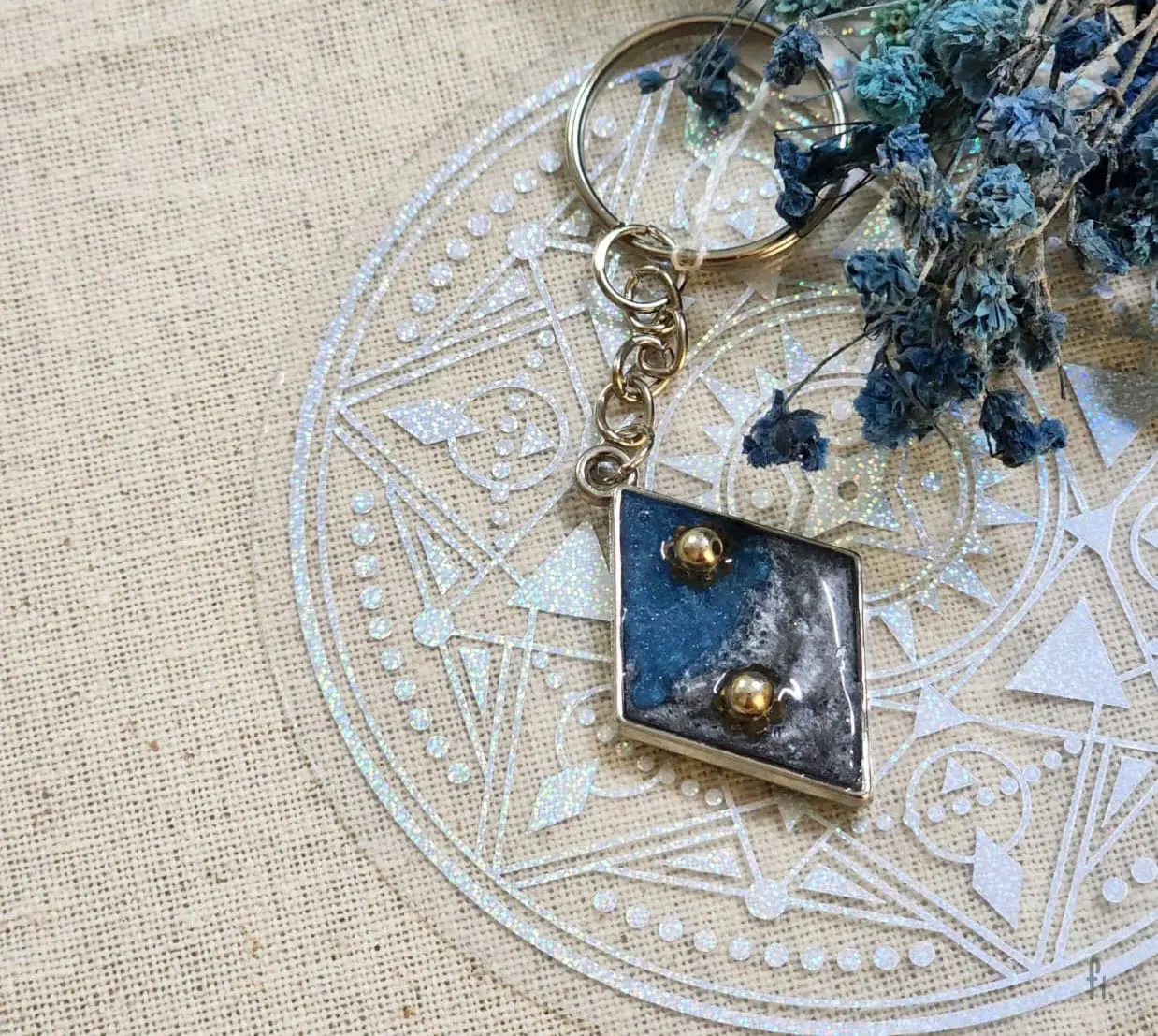 Li'Annette Atlantis's Diamond Resin Metallic Keychain