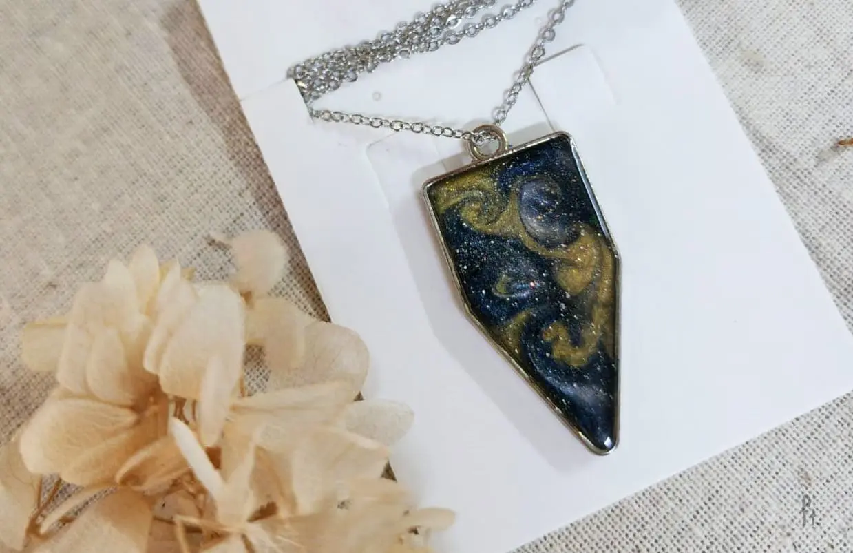 Li'Annette Starry Night Ombre Resin Necklace