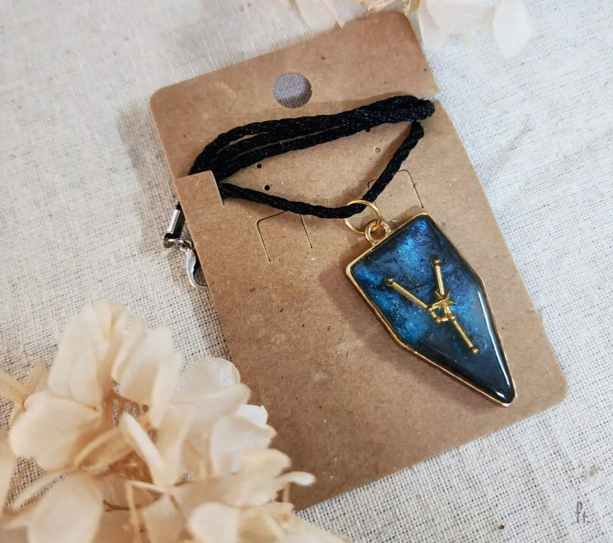 Li'Annette Starry Night Taurus Zodiac Resin Necklace