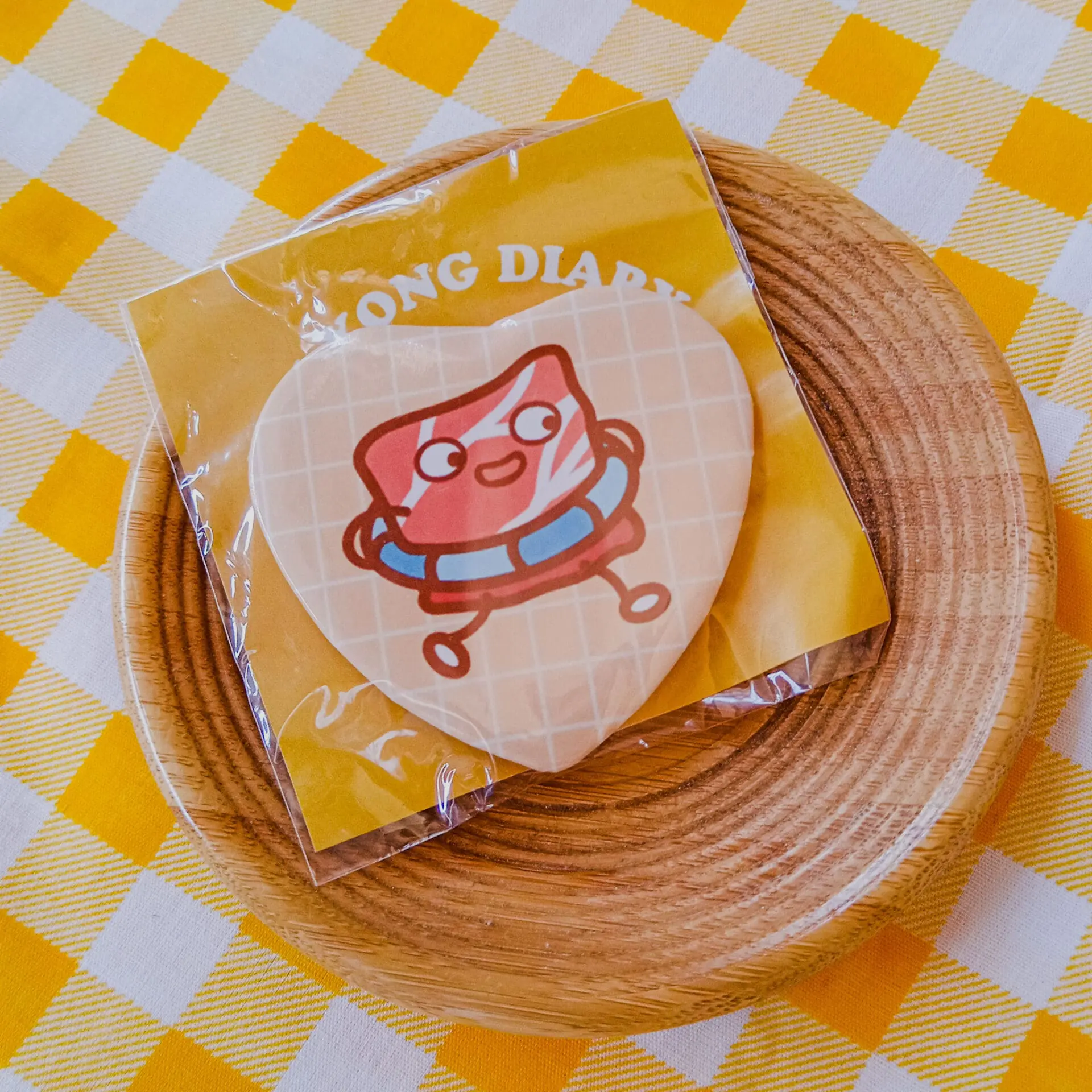 [Love Shape Badge 53*57 mm] Meat hotpot love badge