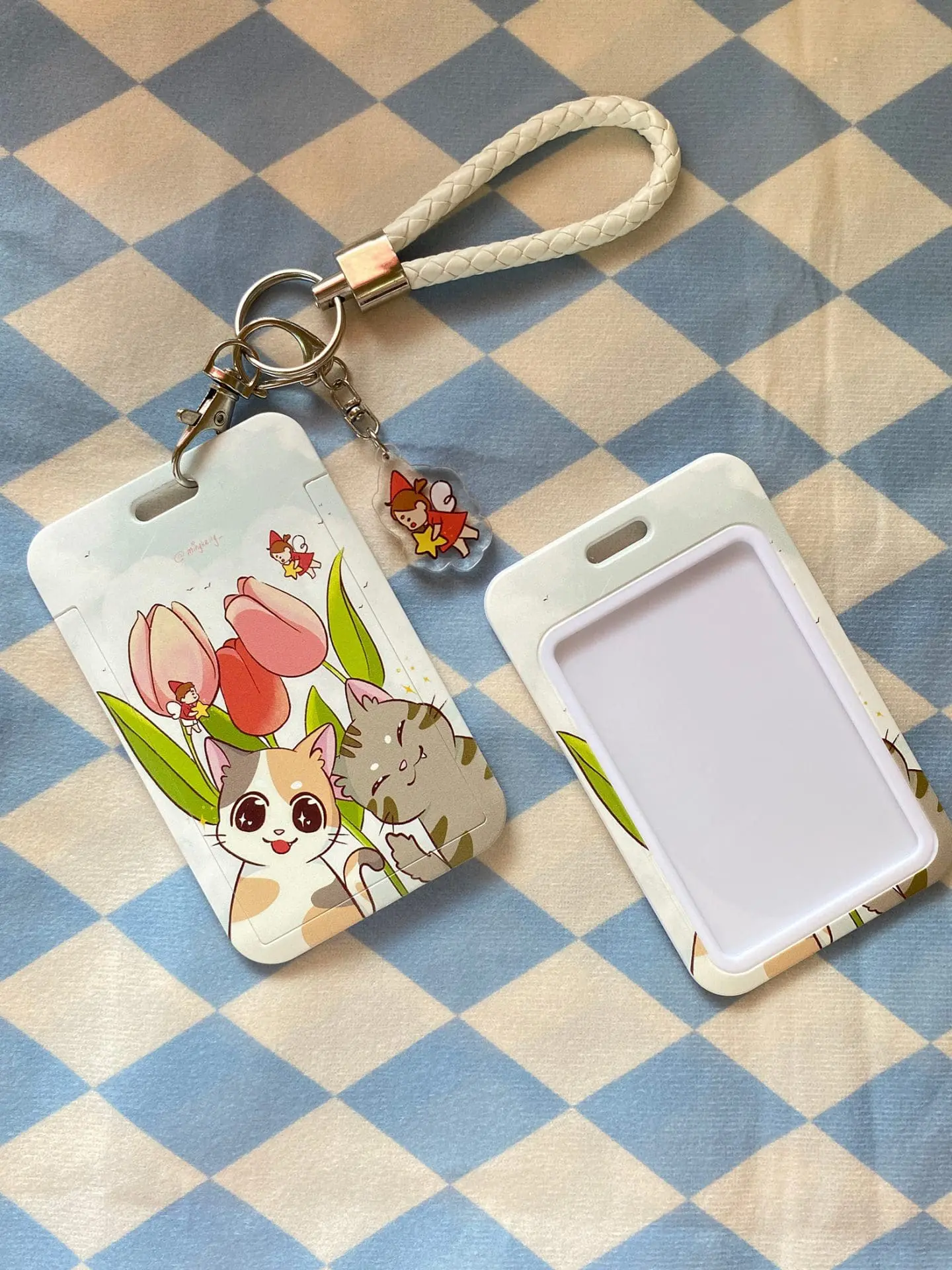 Card Holder - Tulip & Cats