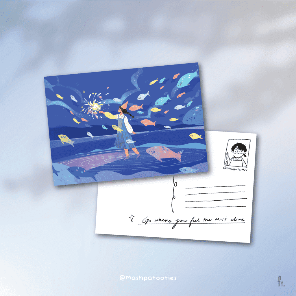 Postcard Guiding Light