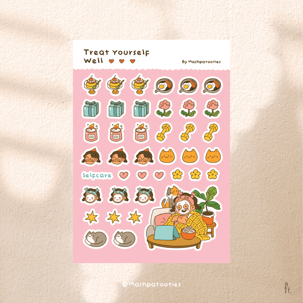 Sticker Sheet Self Care