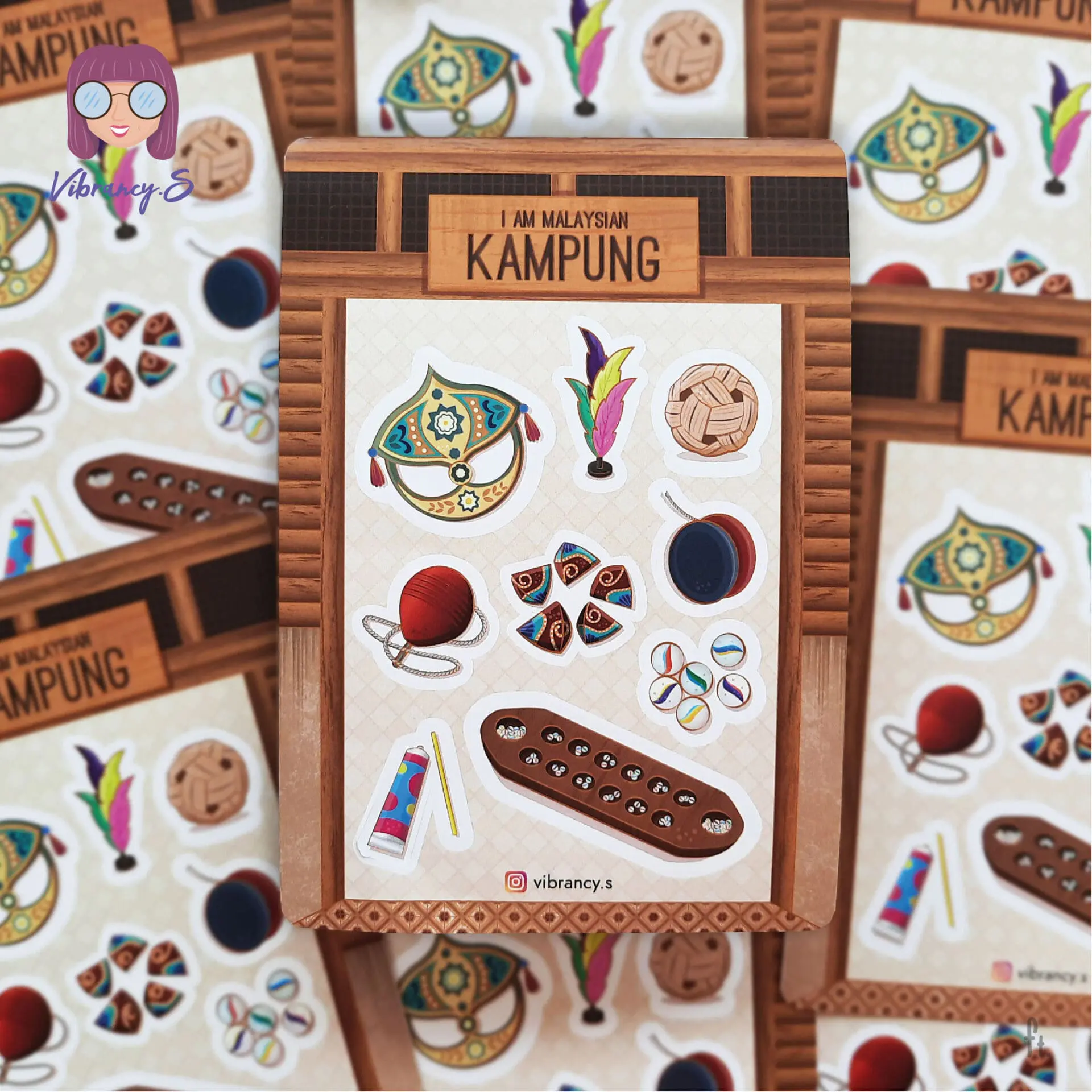 I am Malaysian Sticker Sheet – Kampung / Village