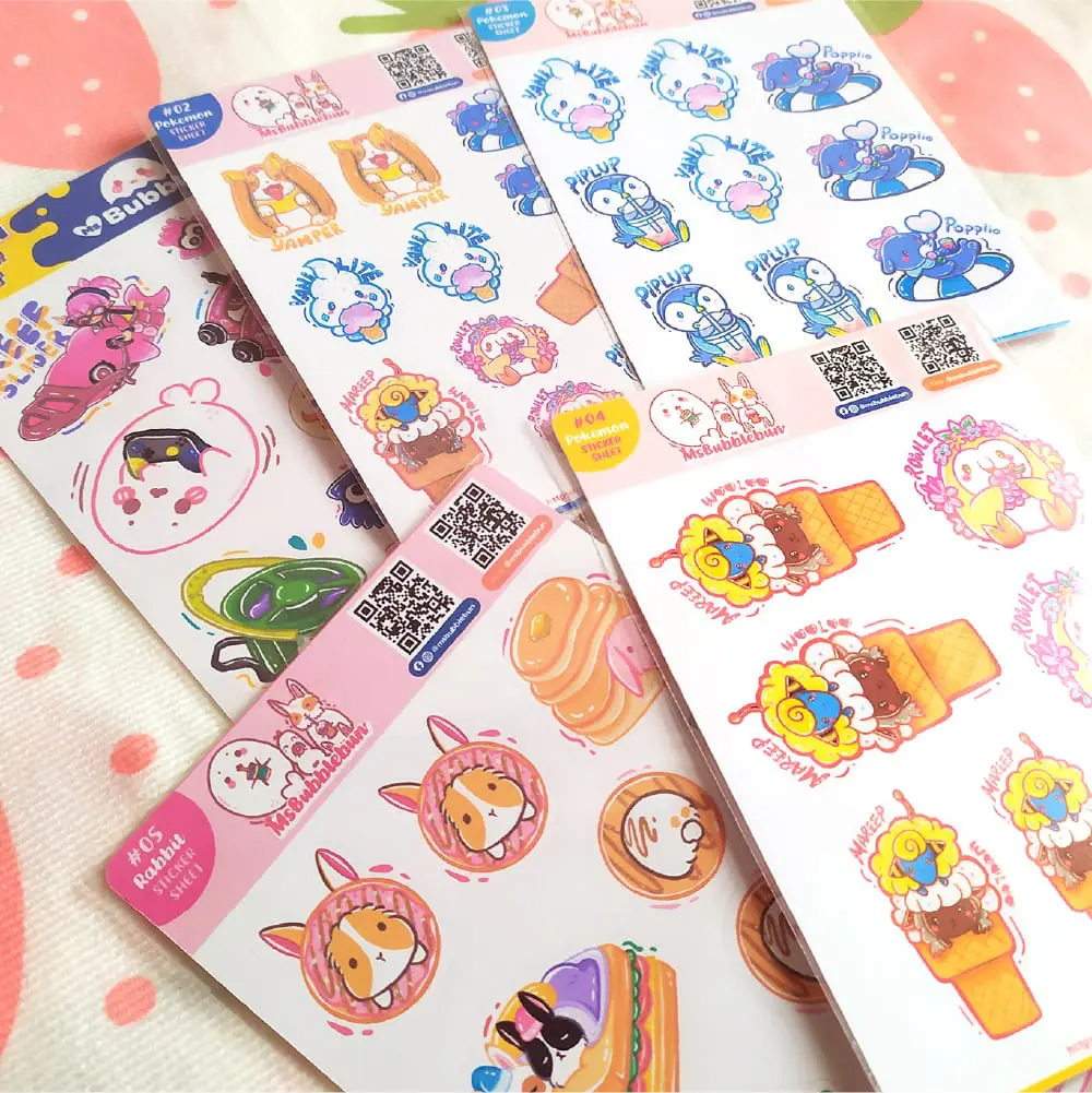 Cute Animals Sticker Sheets