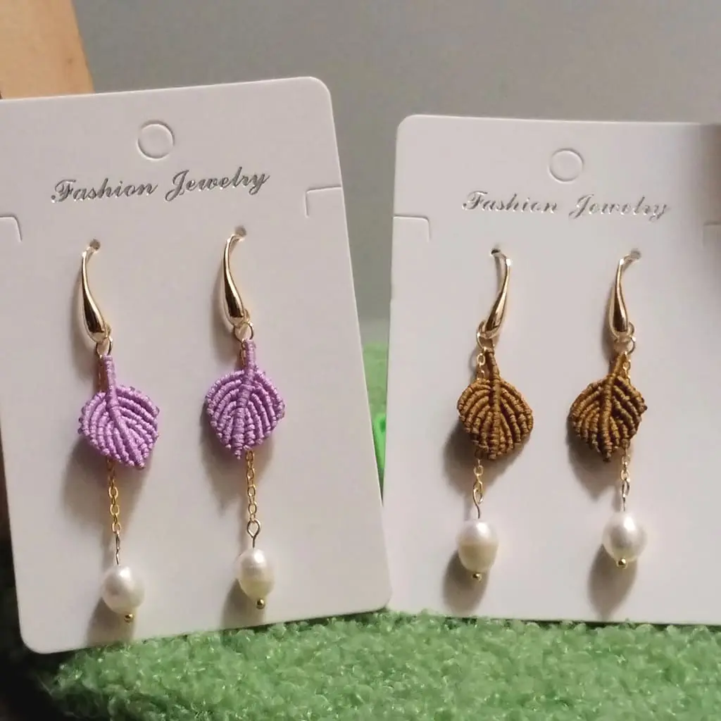 The Spring - Handmade Macrame Earrings