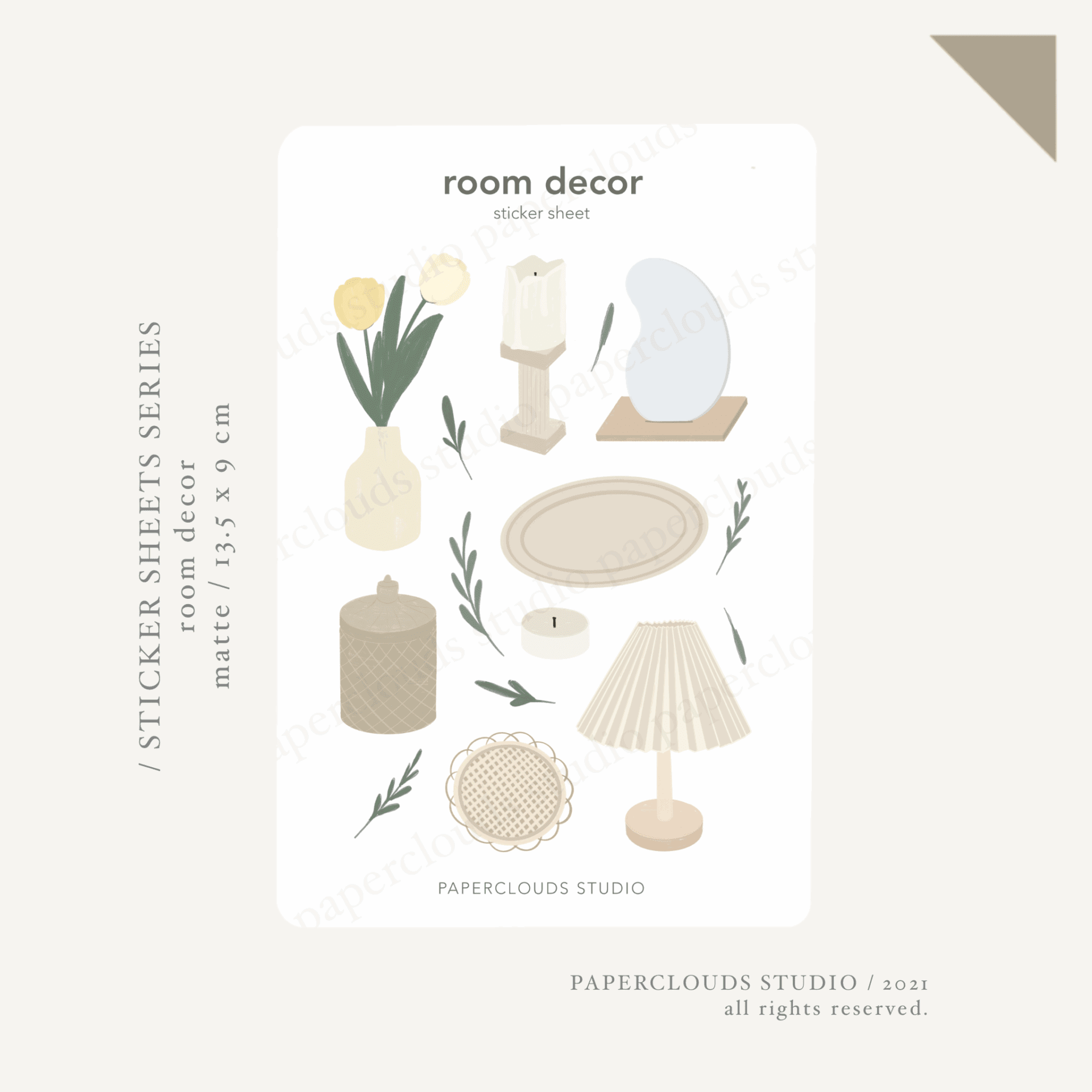 room decor sticker sheet | paperclouds ☁️