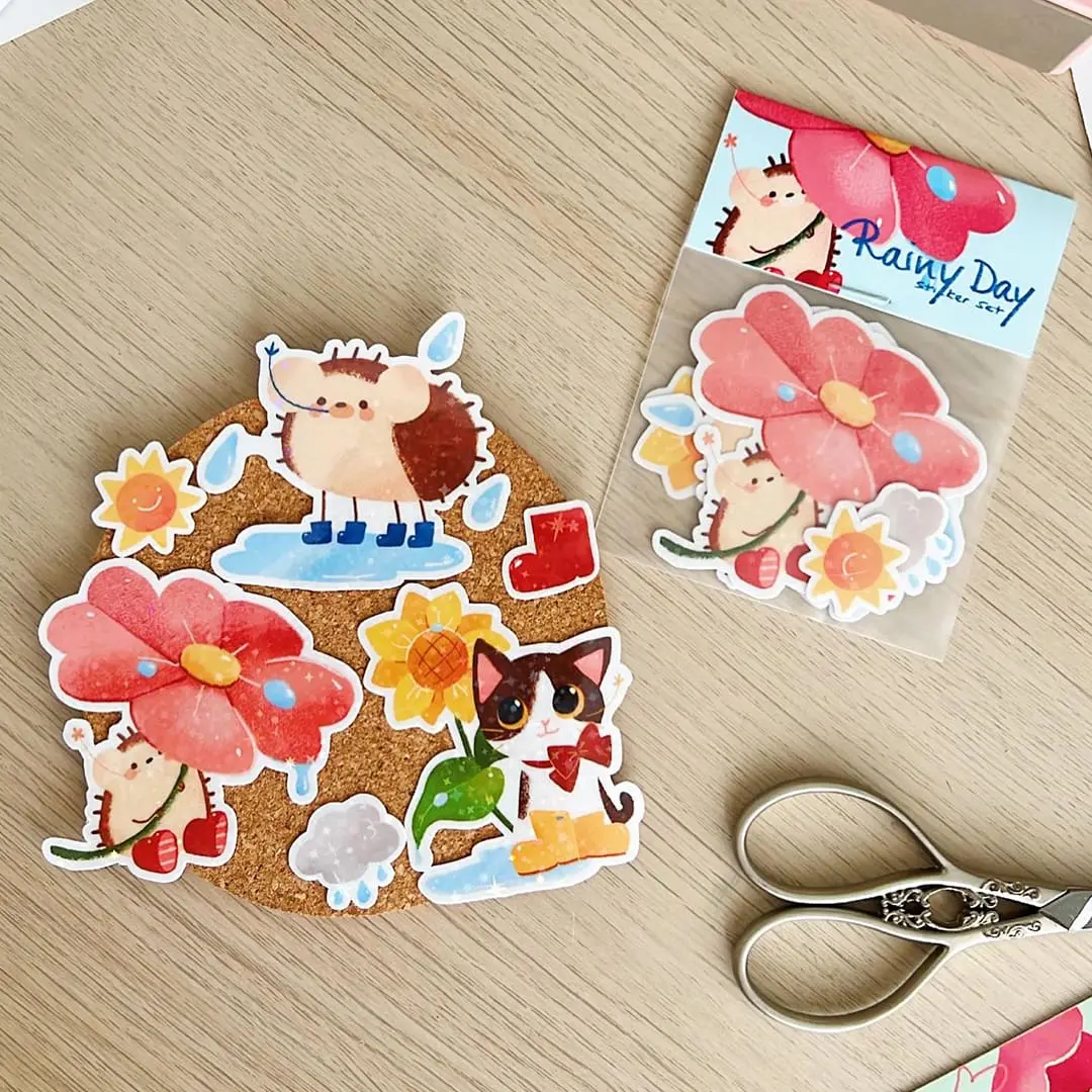 Rainy Day Sticker Set