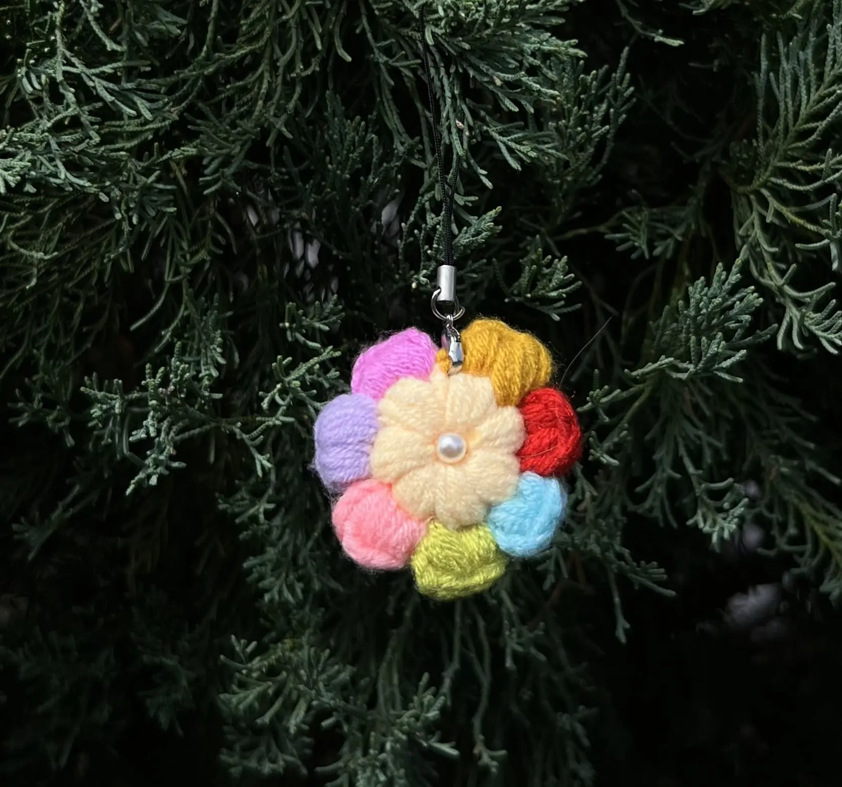 Colourful Flower Keychain