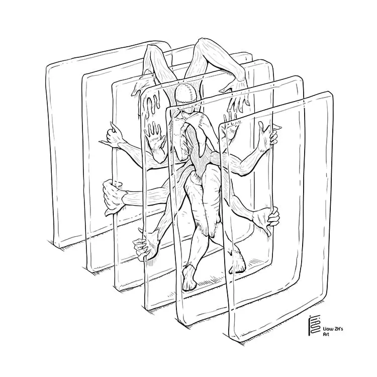 Glassy Artprint