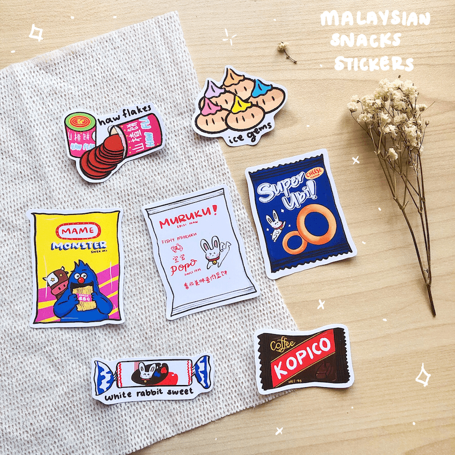 Malaysian Snacks Sticker Pack Vol.1