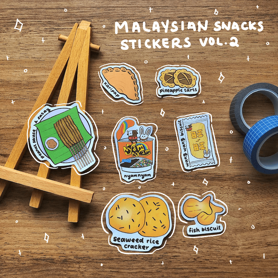 Malaysian Snacks Sticker Pack Vol.2