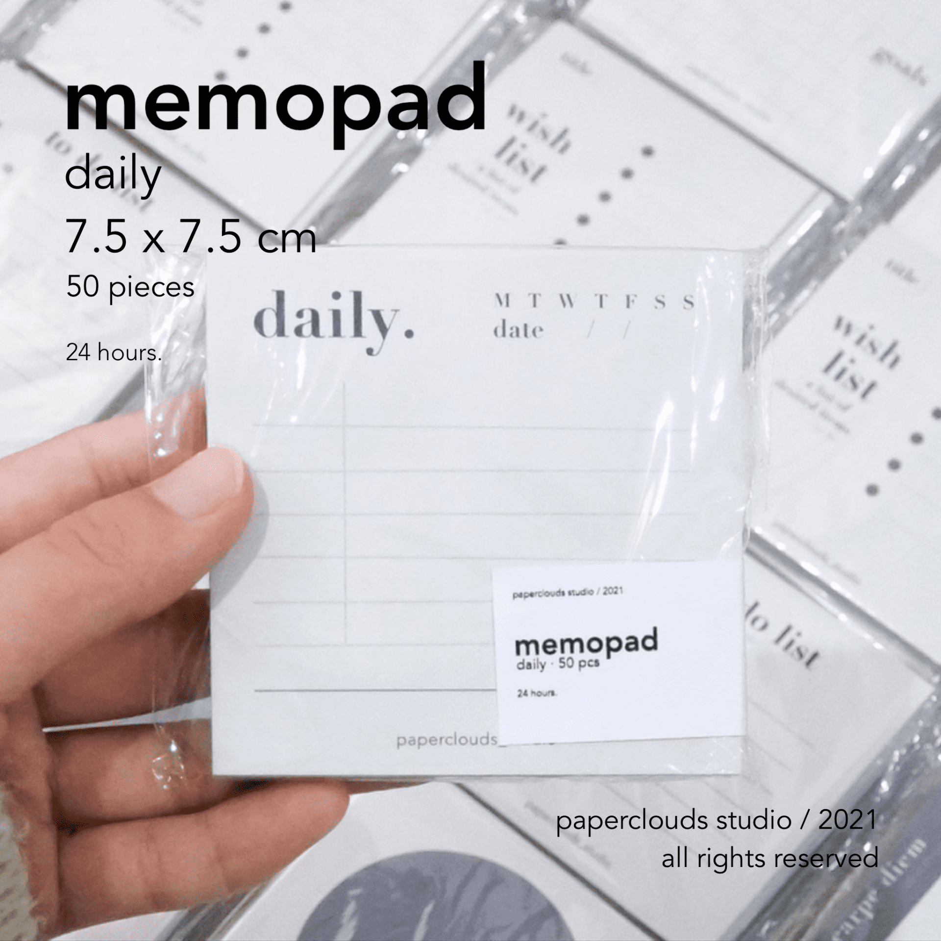 daily - blueming memopad series | paperclouds ☁️