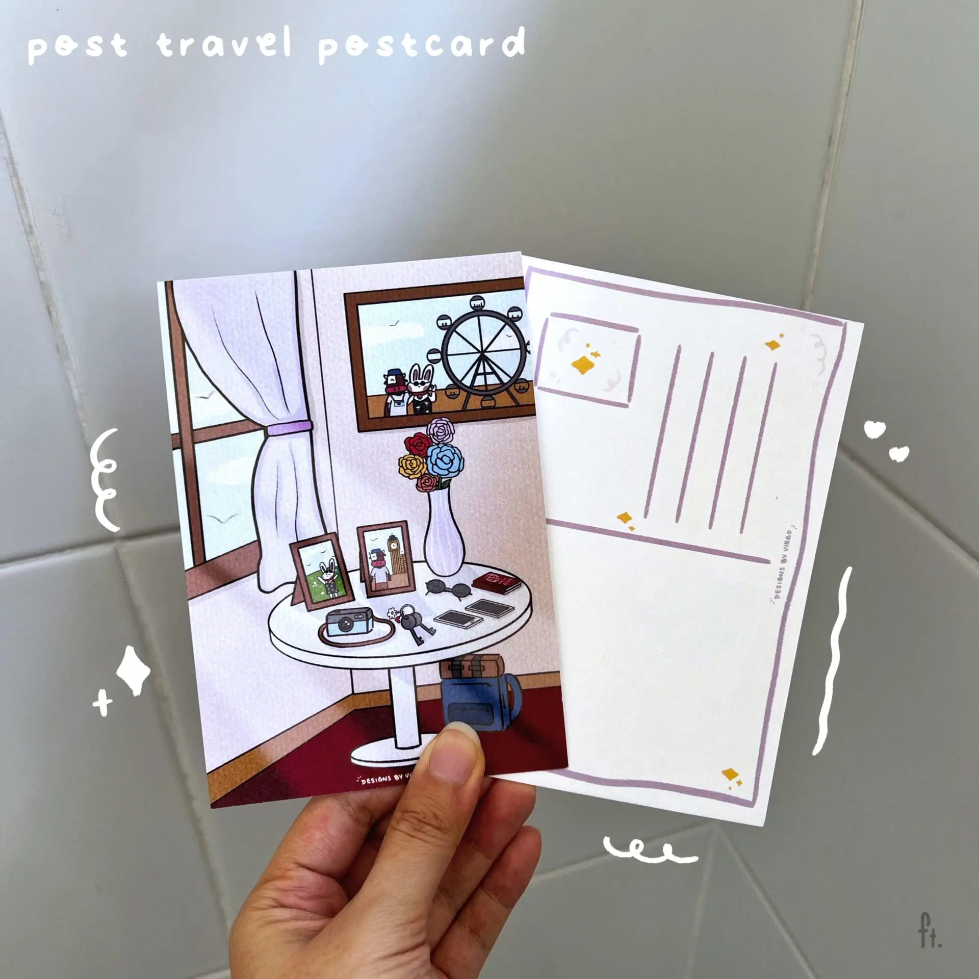 Ubi and Uggi Post Travel Postcard