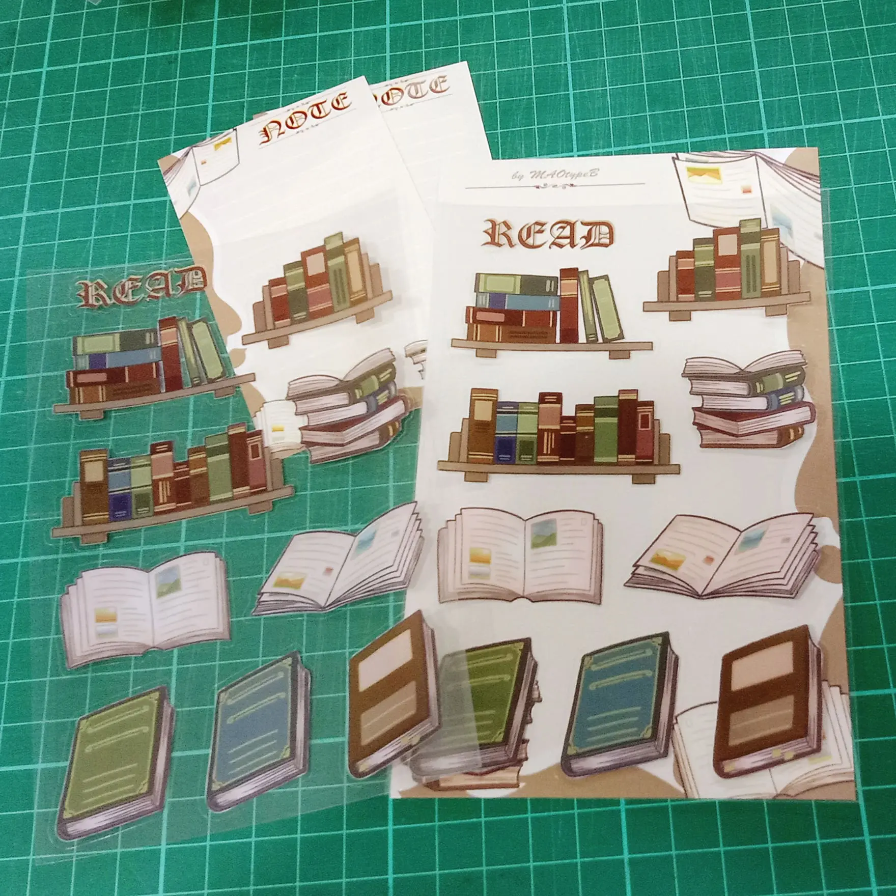 READ - Transparent Sticker Sheet