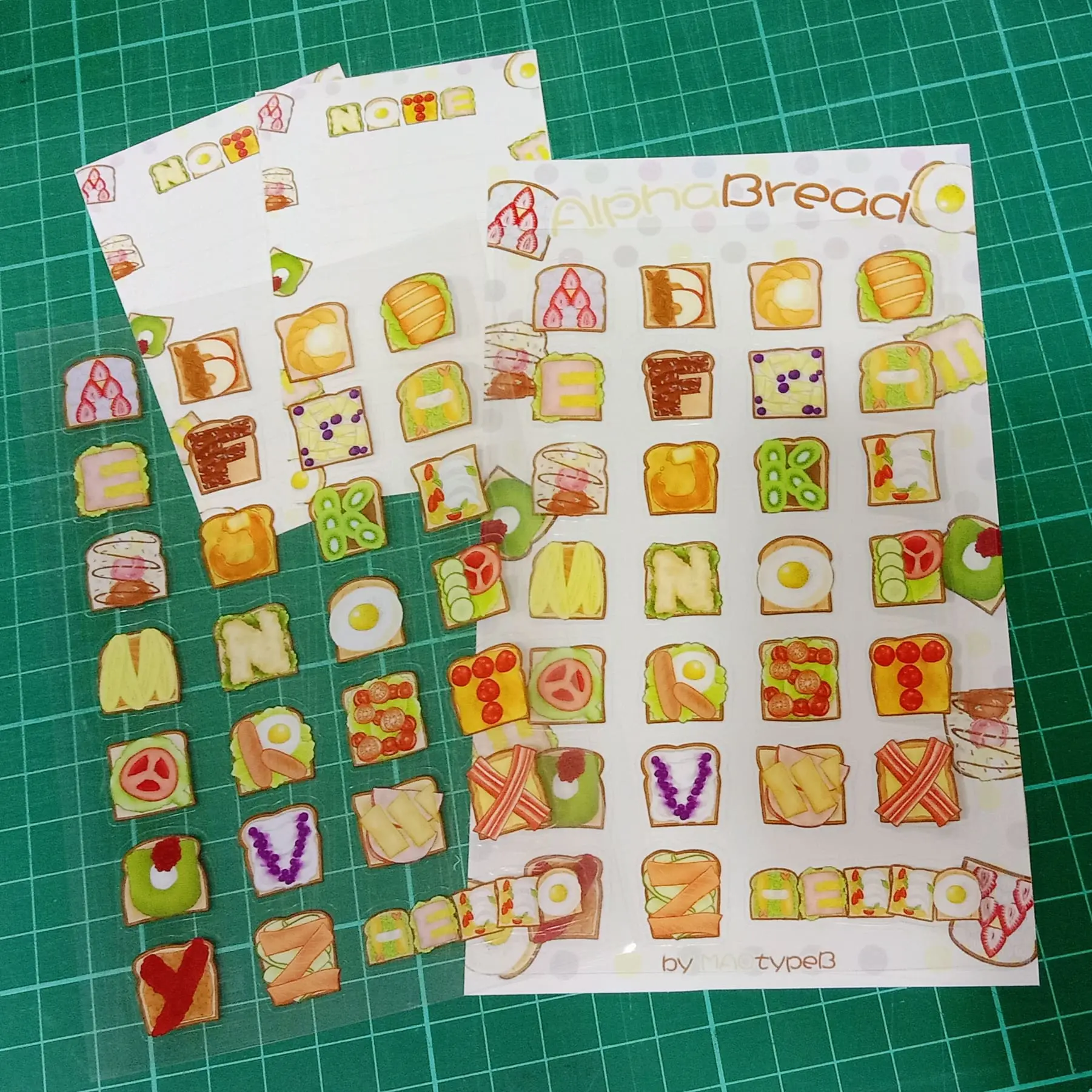 AlphaBread - Transparent Sticker Sheet
