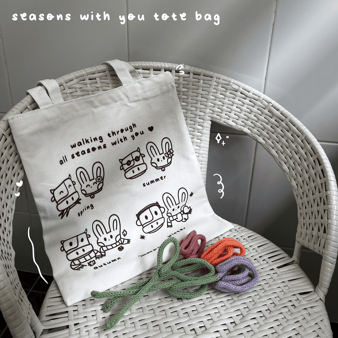 Seasons with You Tote Bag