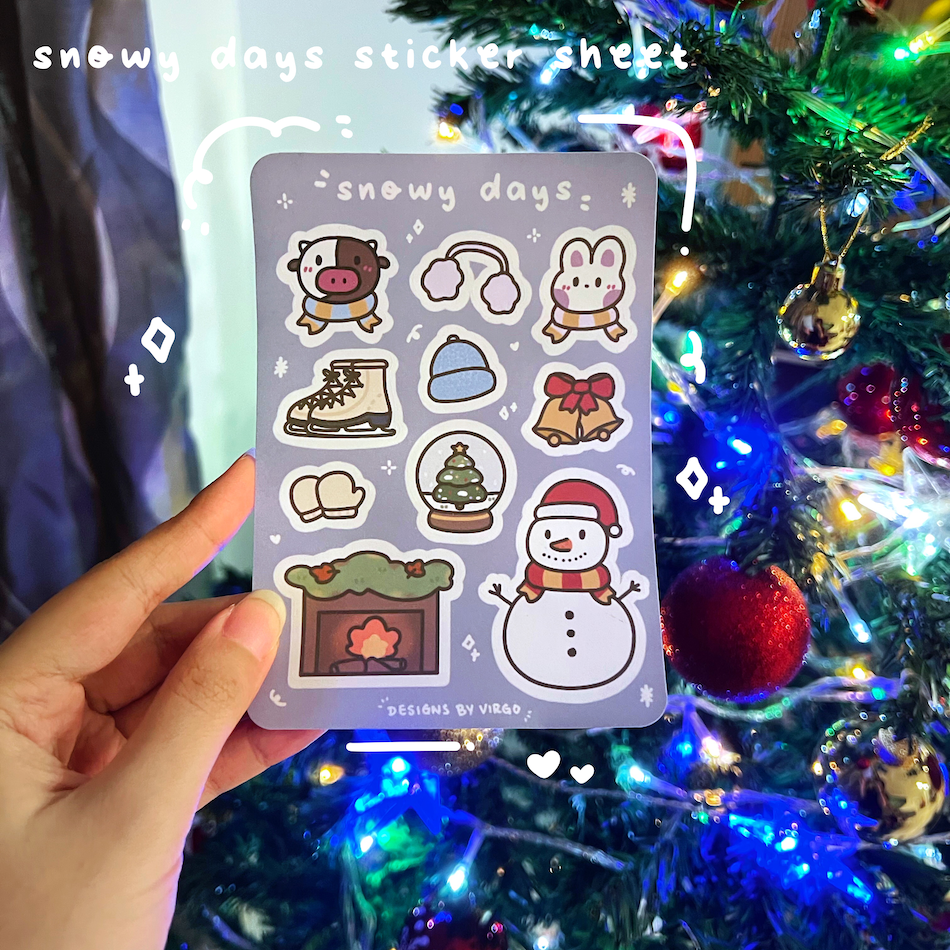 Ubi and Uggi Snowy Days Sticker Sheet