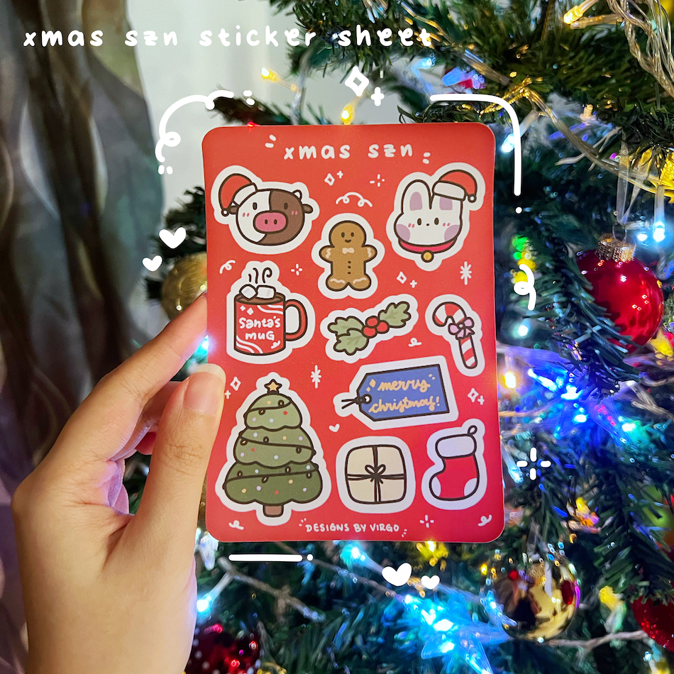 Ubi and Uggi Xmas Szn Sticker Sheet