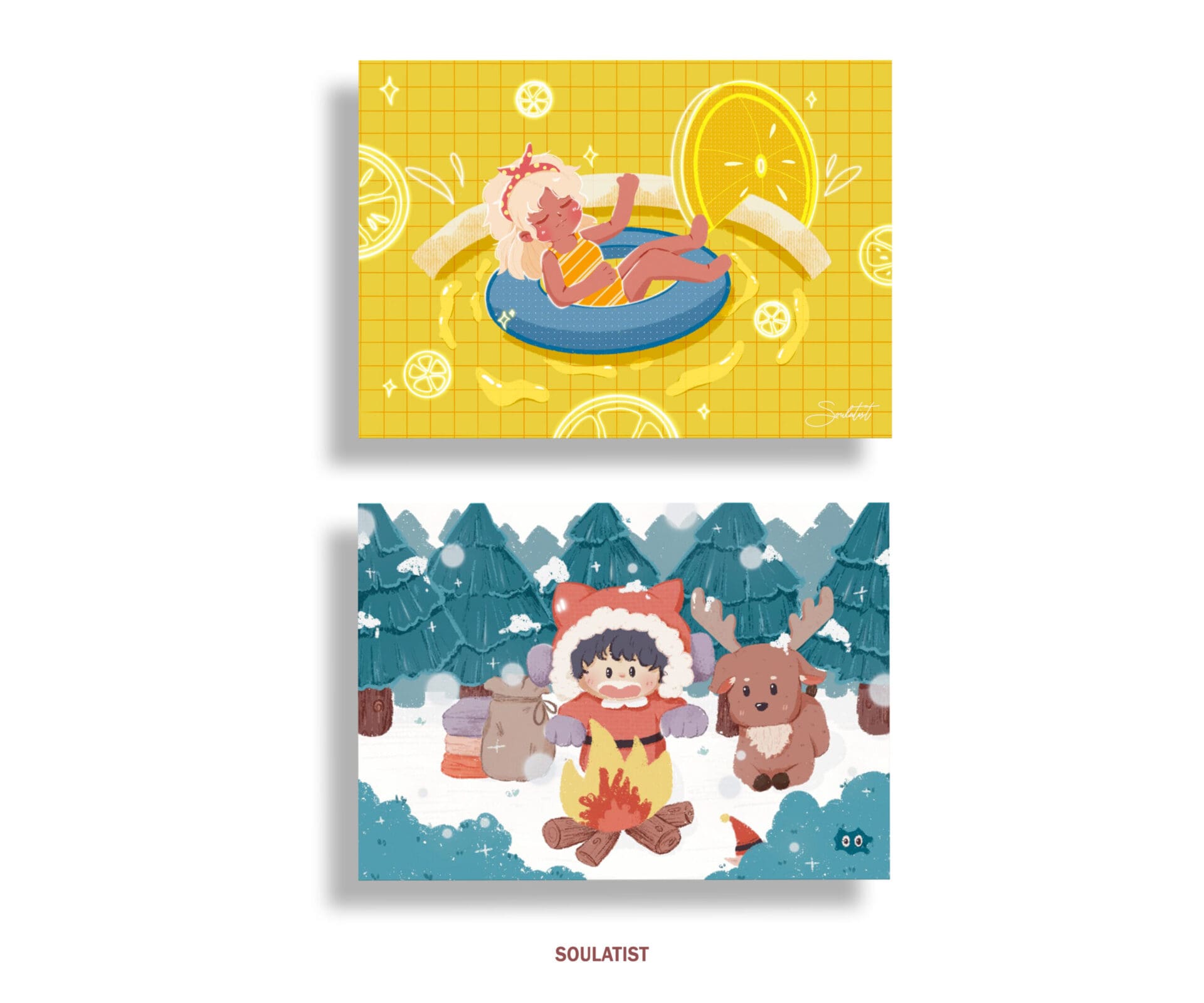 Season | Summer | Winter | Postcard