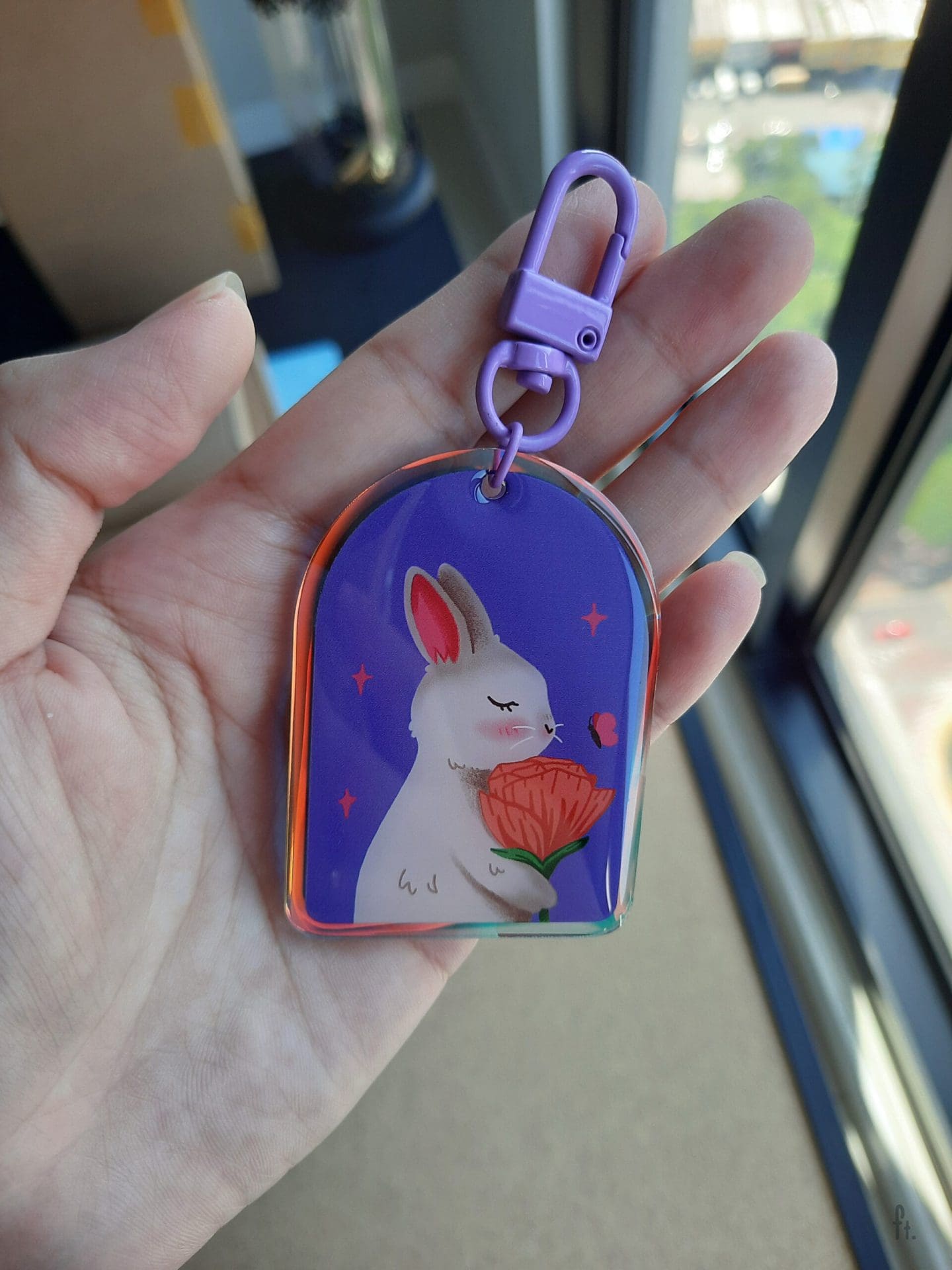 Cute illustration cartoon acrylic key chain