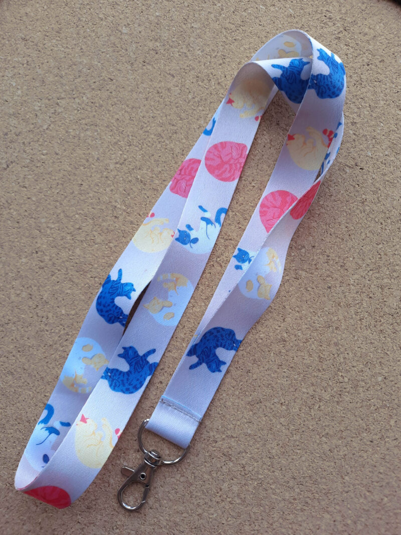 Cute cats illustrations lanyard | neck lanyard