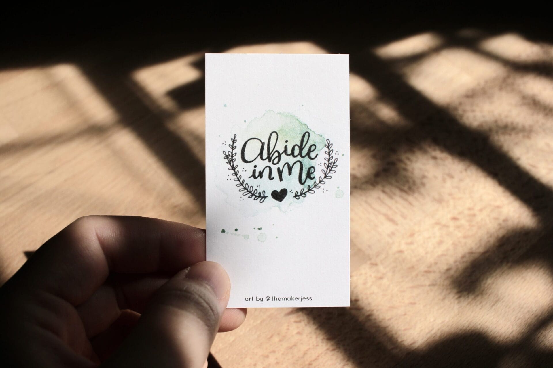 Abide In Me | Mini Bookmark