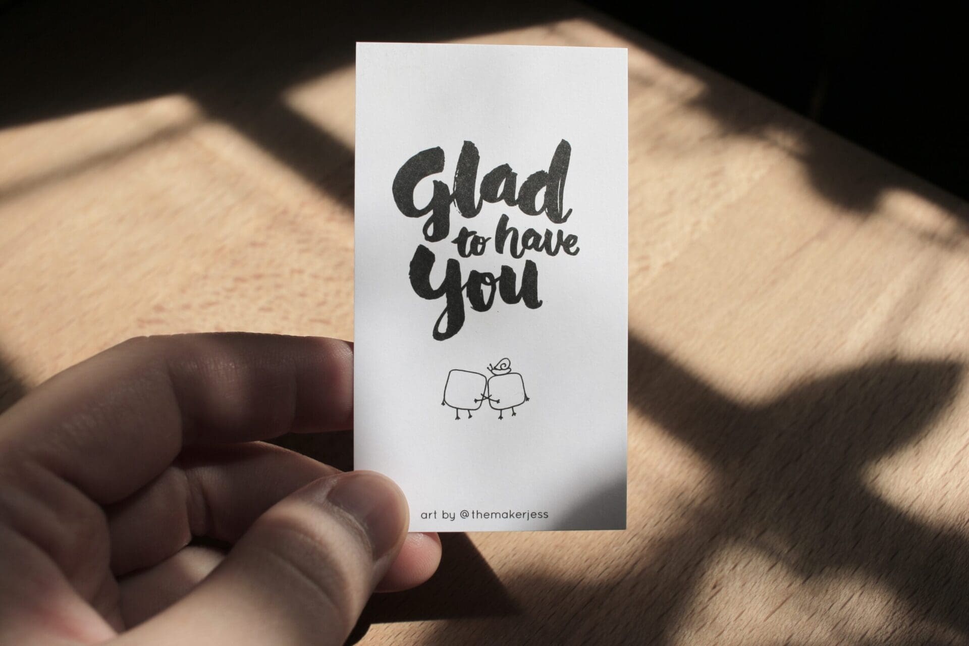 Glad To Have You | Mini Bookmark