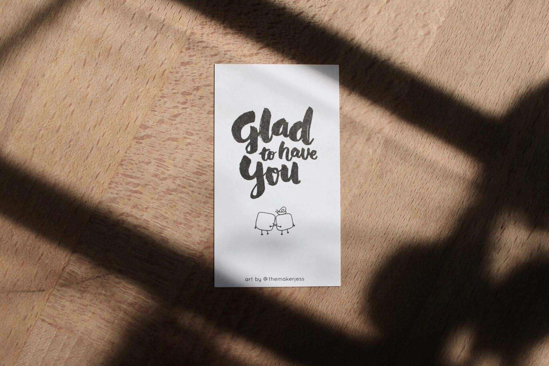 Glad To Have You | Mini Bookmark - Image 3
