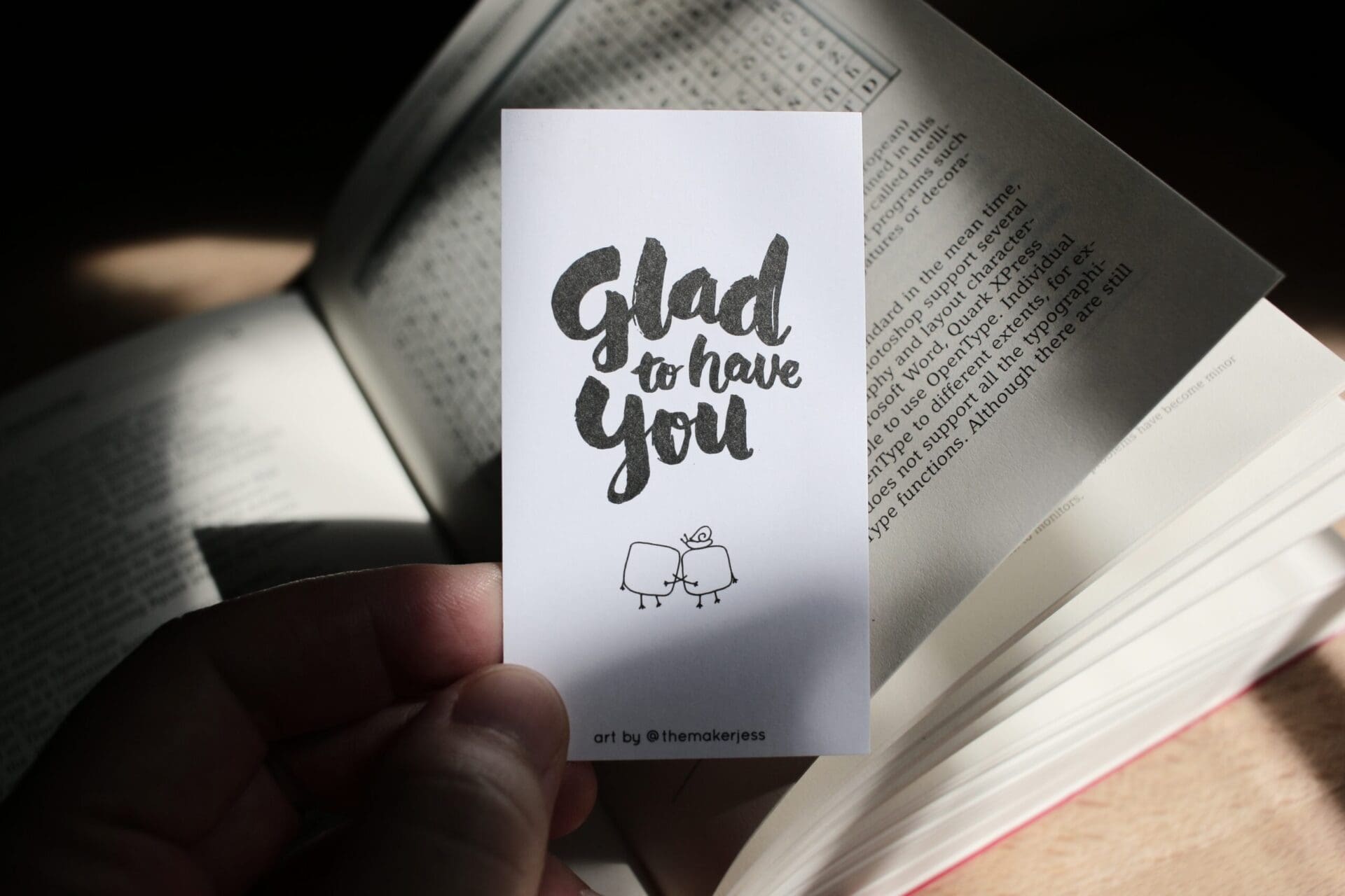 Glad To Have You | Mini Bookmark - Image 4