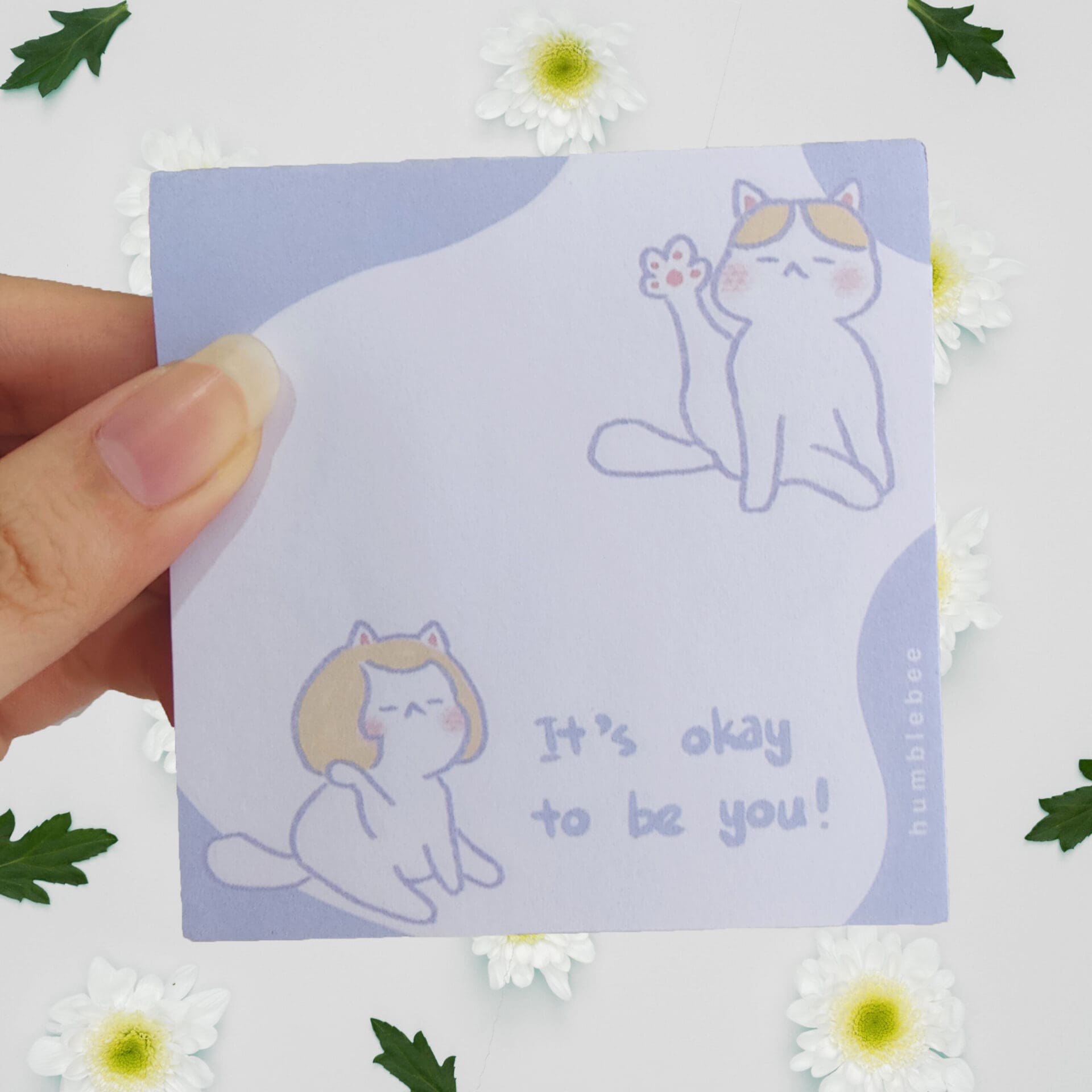 HUMBLEBEE It's Okay To Be You Tear Off Memo Pad Cute Gift