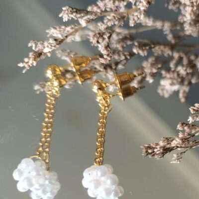 Earring - 3R Pearl Sutti Jumka Bezel Set Pearl | Gujjadi Swarna Jewellers